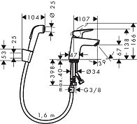 Смеситель для раковины Hansgrohe Logis 71290000