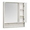 Зеркальный шкаф Aquaton Флай 80 белый, дуб крафт (1A237702FAX10) фото 1