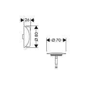 Внешняя часть Hansgrohe Flexaplus 58185340