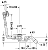 Комплект слива-перелива Duravit D-Code 790225000001000 хром фото 2