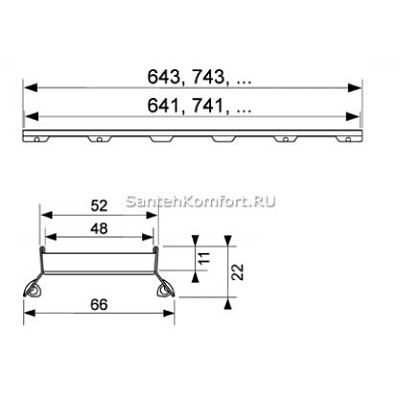 Основа для плитки TECE TECEdrainline PLATE 2 600972 фото 5