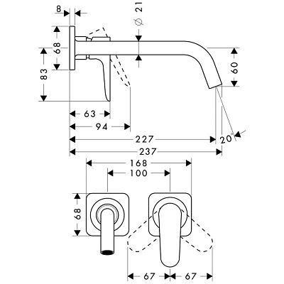 Смеситель Hansgrohe Axor Citterio М 34116000 фото 2