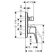 Смеситель Hansgrohe Metris classic 31485000