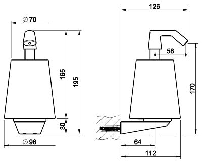 Дозатор для жидкого мыла Gessi Cono Accessories 45413-706 чёрный металл фото 2