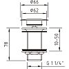 Донный клапан Clever Vela Quick Clac 1 1/4" 97395 без перелива фото 2