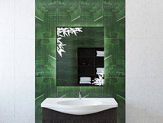 Зеркало для ванной с подсветкой Sfera JUNGLE 120х70