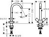 Смеситель для раковины Hansgrohe Logis 71280000 фото 2