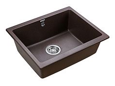 Мойка кварцевая GERA, PM205546-CO, кофе, 555х460, подст. мон. Paulmark