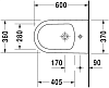 Напольное биде Duravit ME By Starck 2289100000 белое фото 3