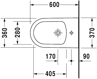 Напольное биде Duravit ME By Starck 2289100000 белое фото 4