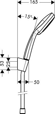 Душевой набор Hansgrohe Croma 27594000 фото 2