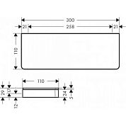 Полка Hansgrohe Axor Universal 42838000