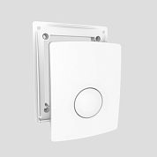 РАСПРОДАЖА Декоративная панель для писсуара Sanit 03 106 01 с рамкой с ручной кнопкой смыва, белая