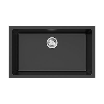 Omoikiri Okinoshima 76-U/I-BL Natceramic/черный фото 1