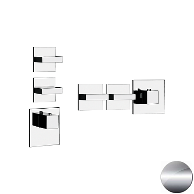 Смеситель Gessi Rettangolo Wellness 43214-706 черный металл фото 1