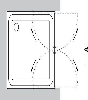 Душевая дверь Vegas Glass E2P 0080 07 05 фото 2