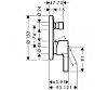 Смеситель Hansgrohe Metris S 31487000 фото 2