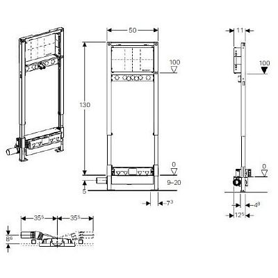 Инсталляция для душа Geberit Duofix 111.580.00.1 фото 2