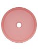 AQM5012 Раковина накладная круглая, цвет розовый матовый. 355x355x120 фото 4