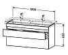 Тумба подвесная Duravit DuraStyle DS649804949 графит матовый фото 2