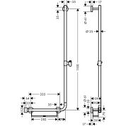 Душевая штанга Hansgrohe Unica Comfort 26404400