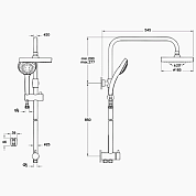 Душевая стойка Vitra A45597EXP