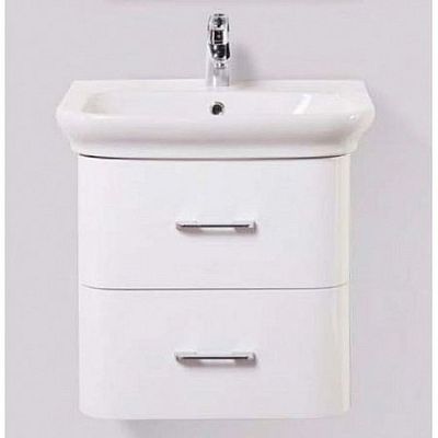 Тумба под раковину BelBagno Alpina ALPINA-600-2C-SO-BL Bianco Lucido фото 1