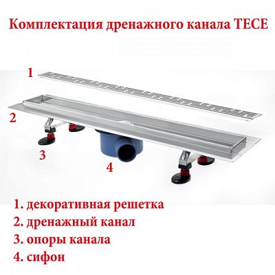 Дренажный канал TECE TECEdrainline 601000 фото 4