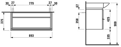 Тумба под раковину LAUFEN PALACE 4.0125.2.075.475.1 фото 4