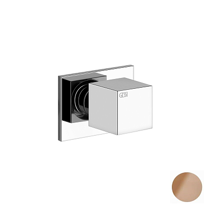 Запорный вентиль Gessi Rettangolo 20166-708 шлифованная медь фото 1