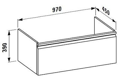 Тумба под раковину LAUFEN PRO 4.8307.2.095.463.1 фото 3