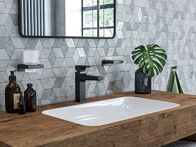 Крючок HANSGROHE AddStoris 41742340 Шлифованный чёрный хром фото 4