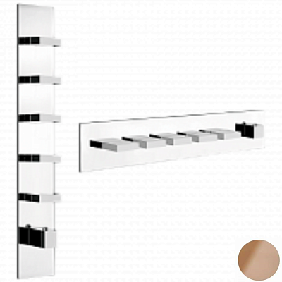 Смеситель Gessi Rettangolo Wellness 43030-708 шлифованная медь фото 1