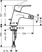 Смеситель для биде Hansgrohe Focus Е2 31920000