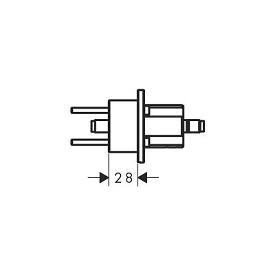 Удлинение скрытой части Hansgrohe Axor Starck Organic 12918000 фото 2