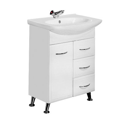 Тумба-умывальник с бельевой корзиной Aquaton Марсия 67 1A009201MS010 фото 1