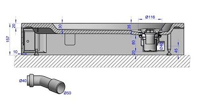 Душевой поддон Cezares TRAY-S-A-80-56-LT фото 6