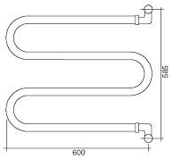 Полотенцесушитель Margaroli Vento 400 GO