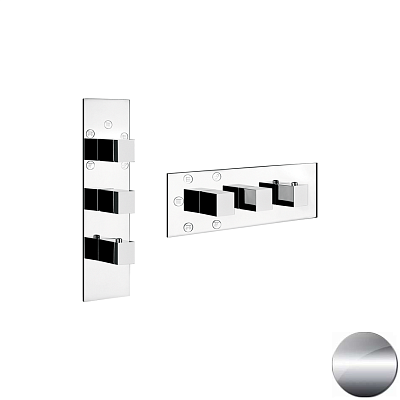 Смеситель и селектором Gessi Quadro Wellness 43012-706 черный металл фото 1