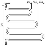 Полотенцесушитель Margaroli Vento 405 GO