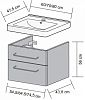 Тумба под умывальник Dreja Q MAX 60094 фото 2