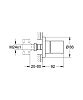 Вентиль Grohe Grohtherm 3000 Cosmopolitan 19470000 фото 2