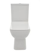 AQM1004 Унитаз напольный Rimless с сиденьем SoftClose, горизонтальный выпуск. 615x350x410мм