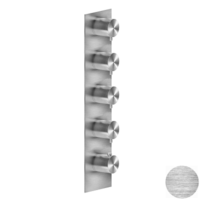 Смеситель Gessi Gessi316 Wellness 54518-707 шлифованный черный металл фото 1