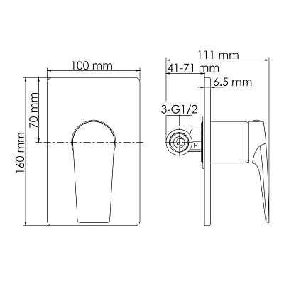Aisch 5551 Смеситель для душа фото 7