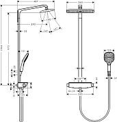 Душевая стойка Hansgrohe Raindance Select E 360 Showerpipe 27112400