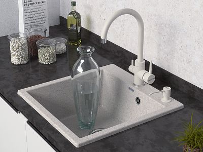 Смеситель для кухни ESSEN, бежевый, 213211-328, Paulmark фото 3