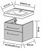 Тумба под умывальник Dreja Q MAX 60223 фото 2