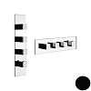 Смеситель Gessi Quadro Wellness 43006-299 черный фото 1