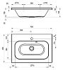 Умывальник Ravak Chrome 70 XJG01170000 фото 4